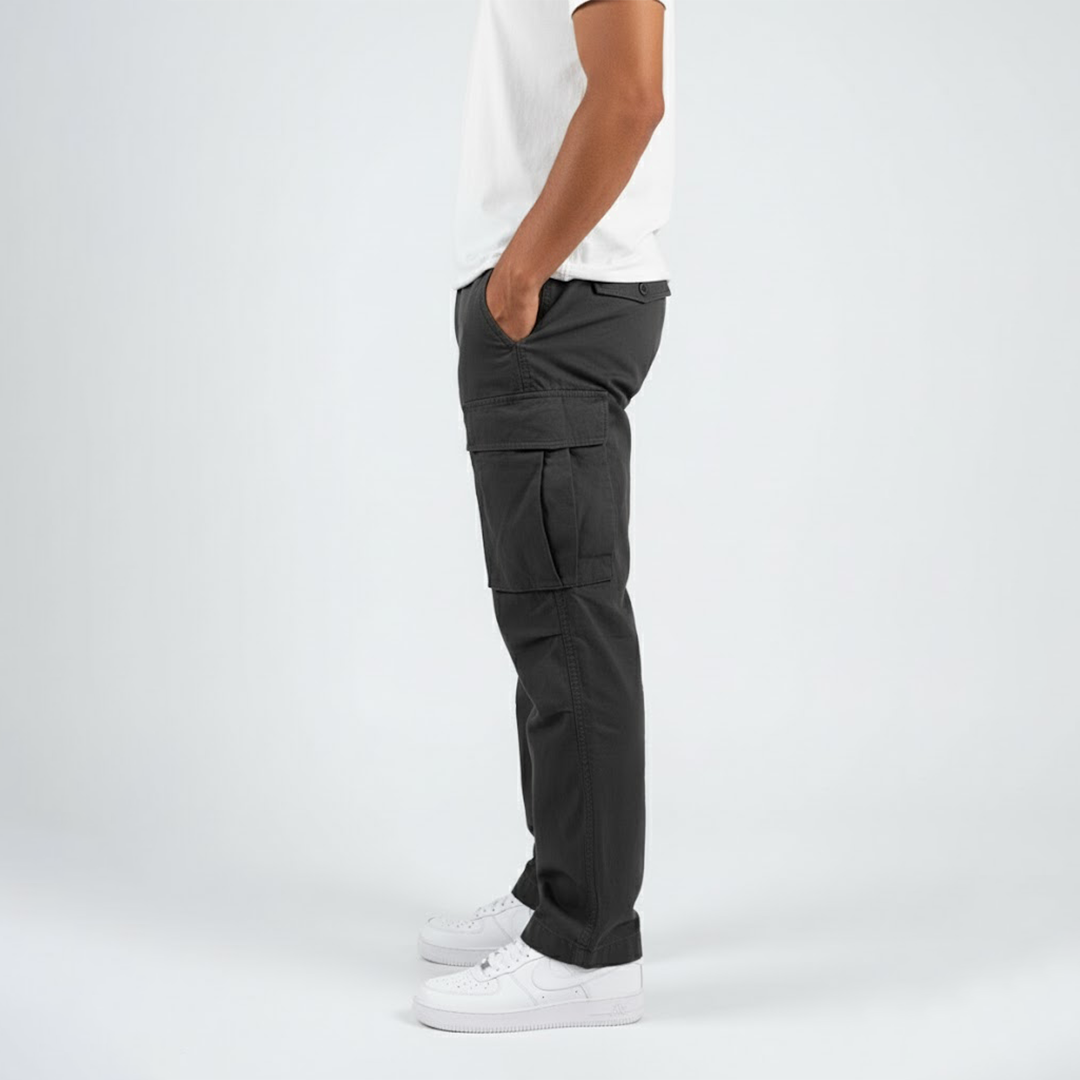 Cargo-Hose mit lockerem Schnitt und Seitentaschen