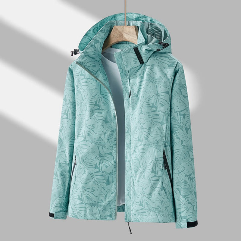 Andrea | Chaqueta impermeable y cortavientos con estampado