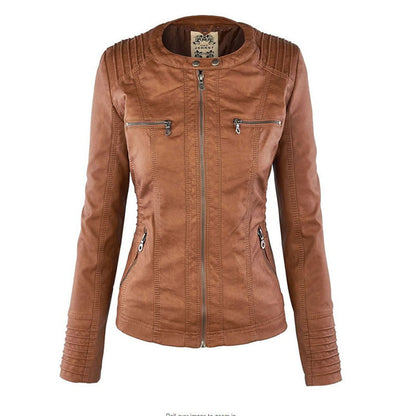Fiorella | Chaqueta motera ajustada para mujer con capucha | Atrevida