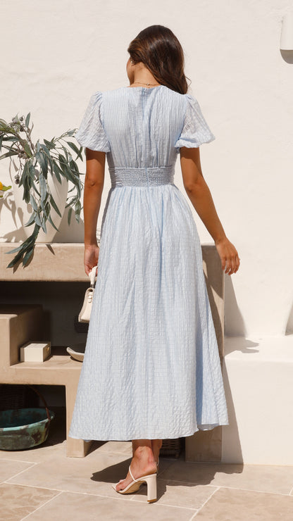 Candelaria | Maxikleid im Boho-Stil mit V-Ausschnitt und Knöpfen  