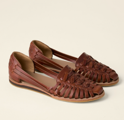 Alinara | Sandalias cómodas tejidas planas de primavera para mujer