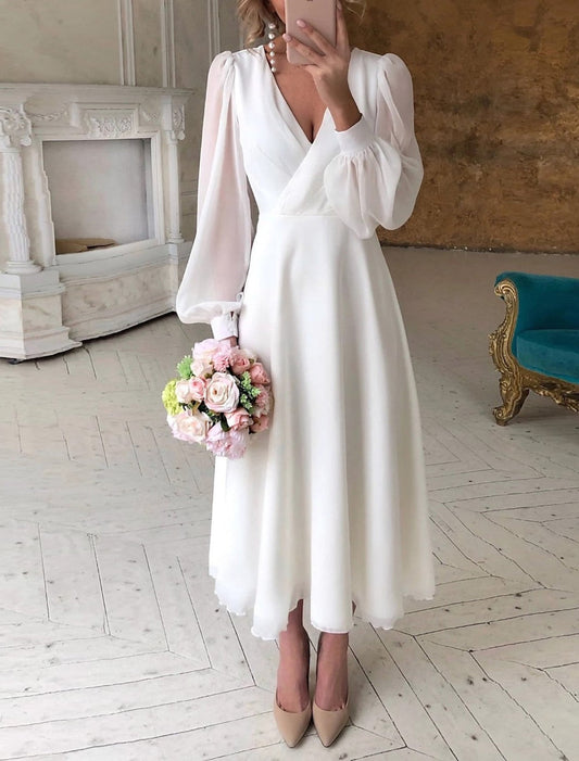 Genara | Vestido de cóctel elegante de manga larga para mujer
