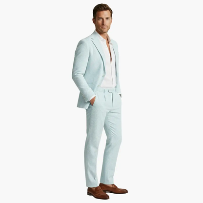 Fernando | Men's summer suit with thin stripes and two pieces