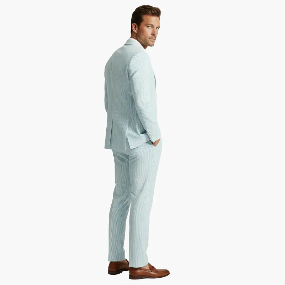 Fernando | Men's summer suit with thin stripes and two pieces