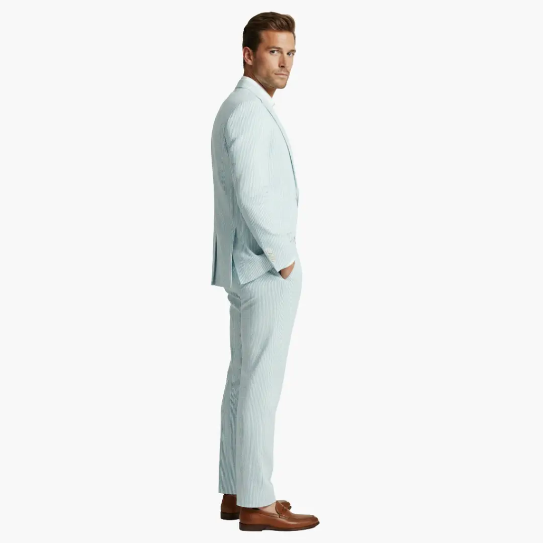 Fernando | Men's summer suit with thin stripes and two pieces