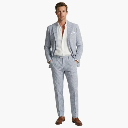 Fernando | Men's summer suit with thin stripes and two pieces