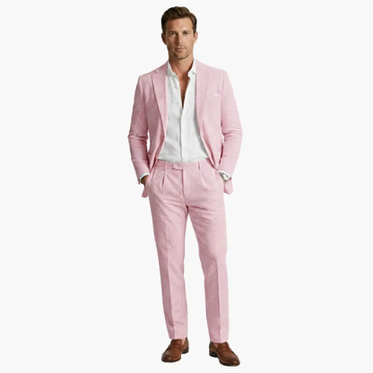 Fernando | Men's summer suit with thin stripes and two pieces