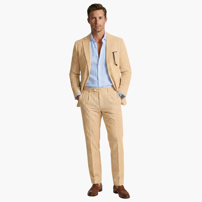 Fernando | Men's summer suit with thin stripes and two pieces