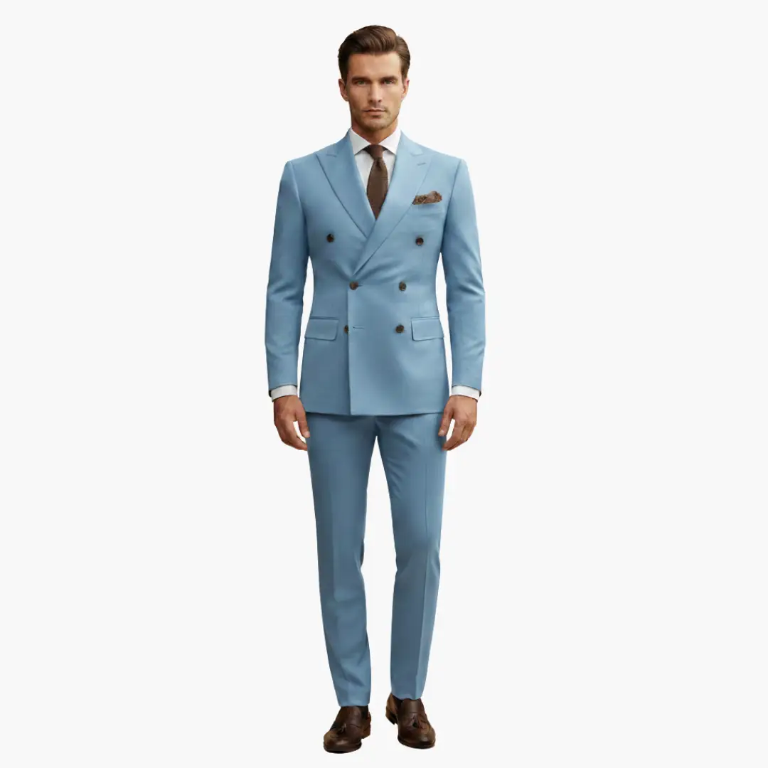 Miguel | Traje para hombre de dos piezas con blazer cruzado y pantalón