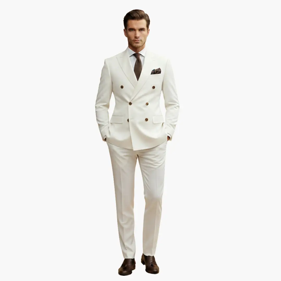 Miguel | Traje para hombre de dos piezas con blazer cruzado y pantalón