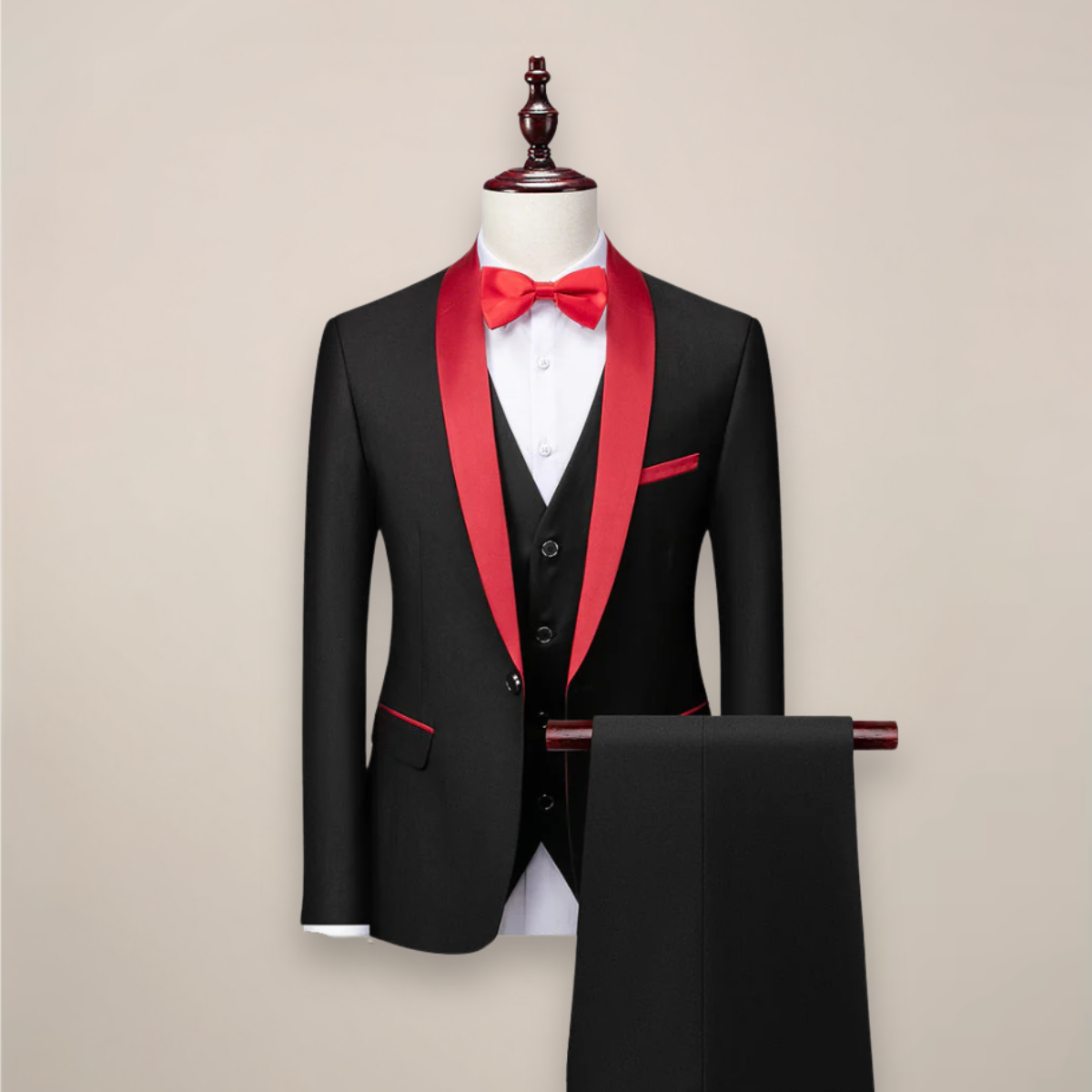 Samuel | Esmoquin formal de tres piezas para hombre de primavera
