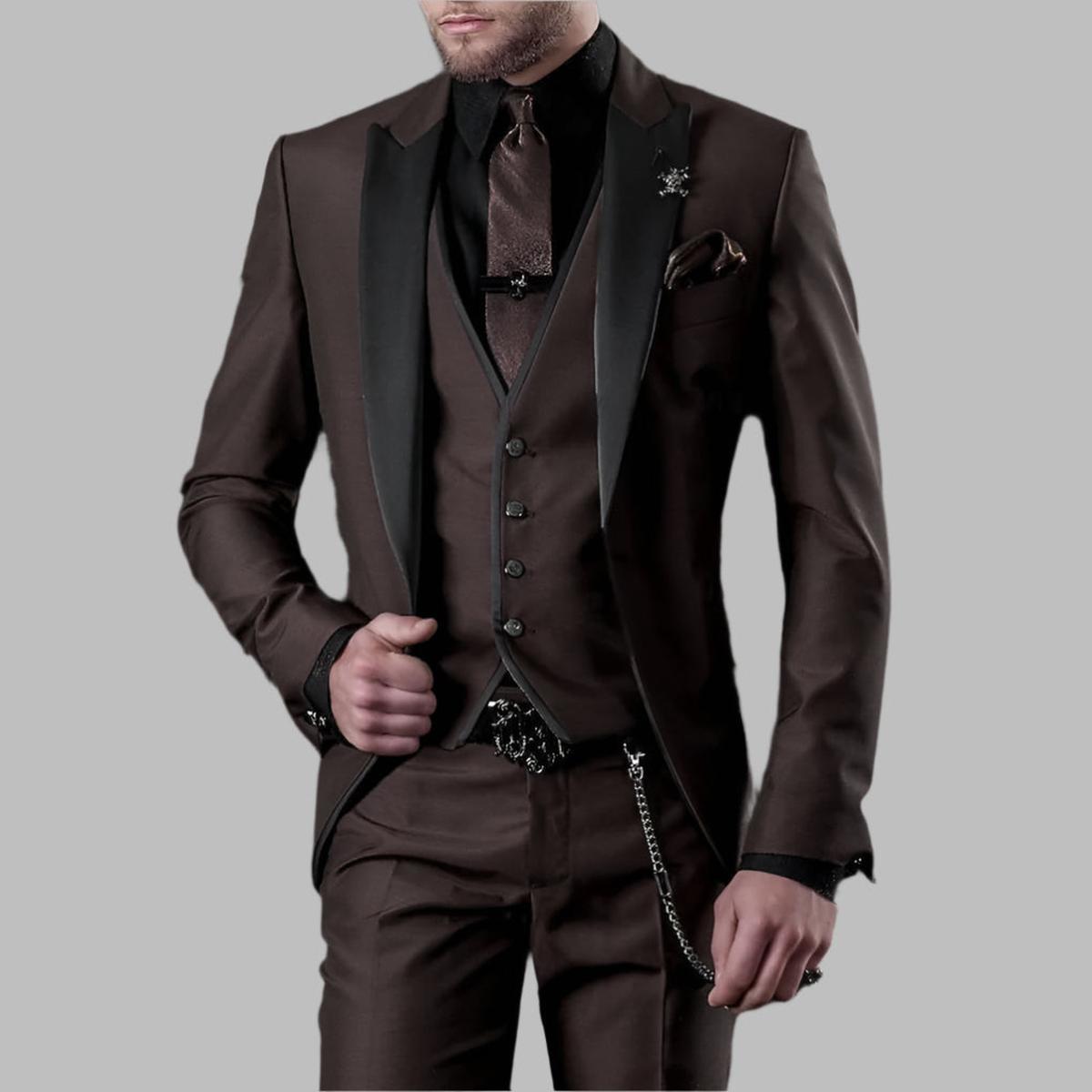 Diego | Dreiteiliger Hochzeitsanzug für Herren mit formellem Design