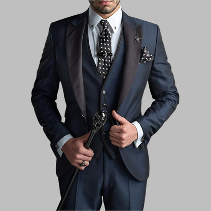 Diego | Dreiteiliger Hochzeitsanzug für Herren mit formellem Design