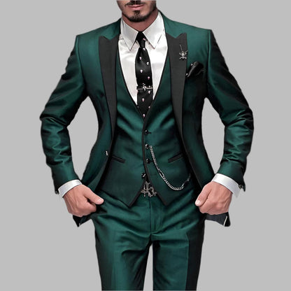 Diego | Dreiteiliger Hochzeitsanzug für Herren mit formellem Design
