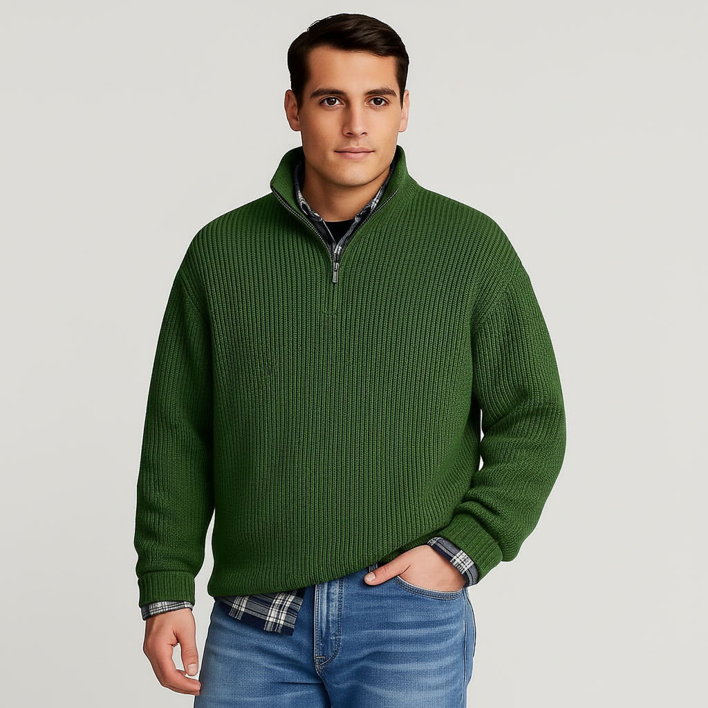 Dylan | Pull printemps homme demi-zip