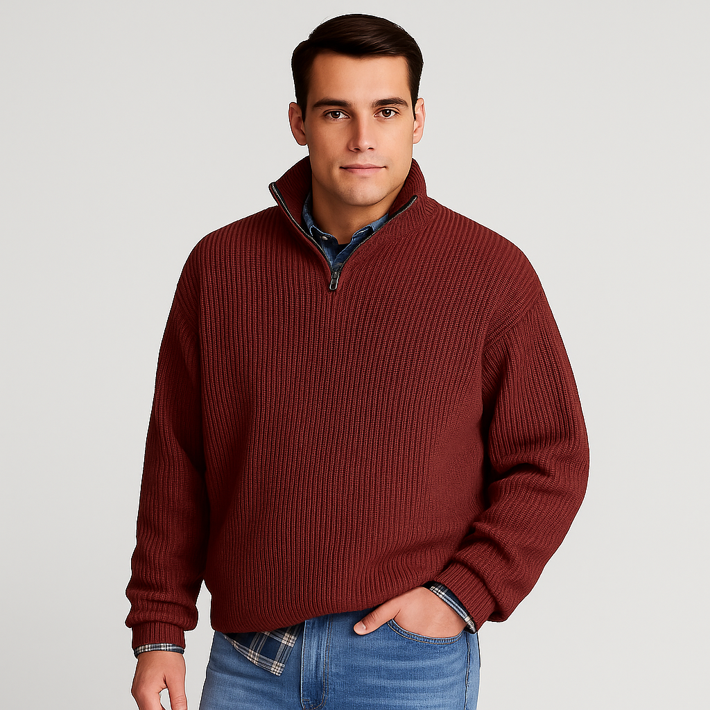 Dylan | Pull printemps homme demi-zip