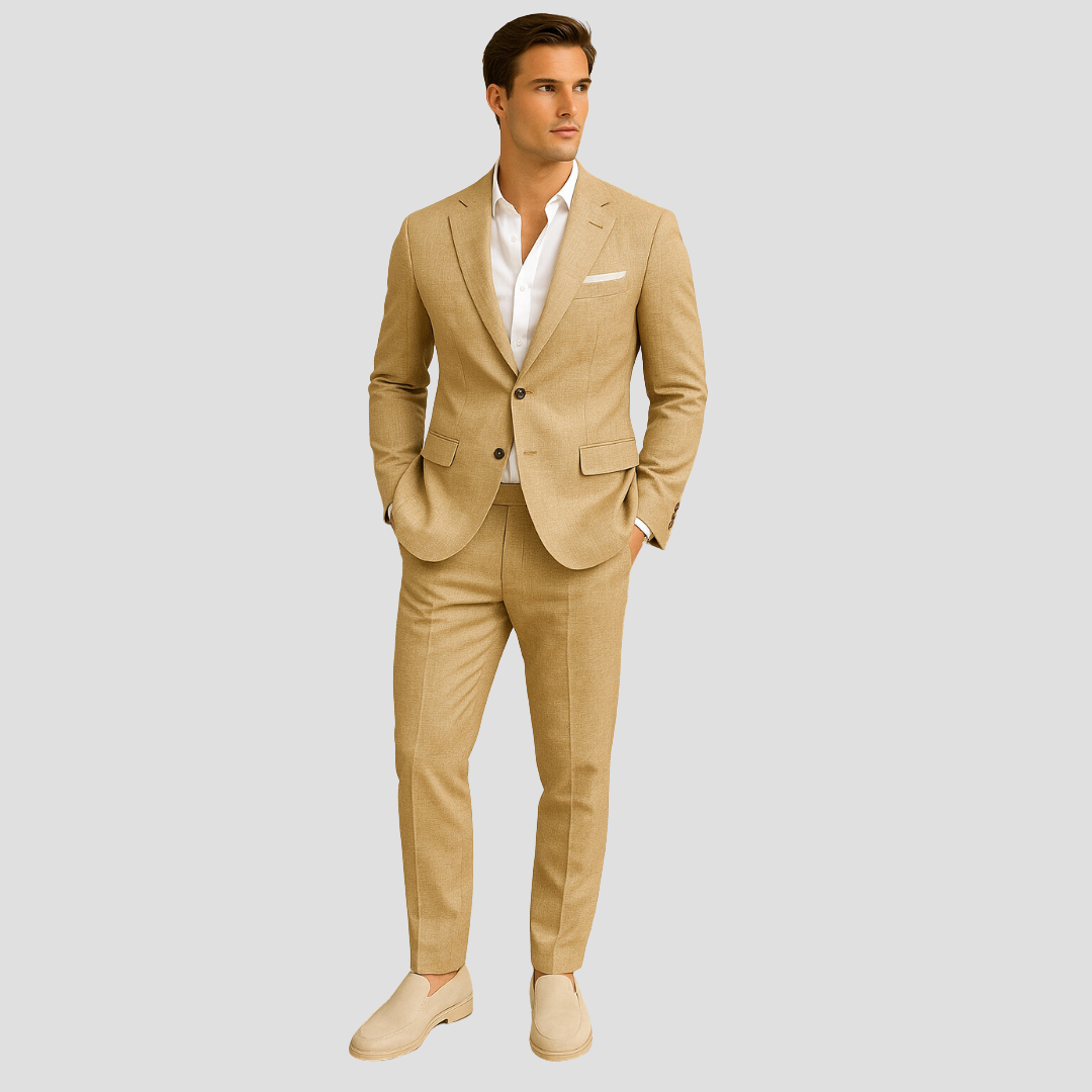 Rodrigo | Eleganter Frühlingsanzug für Herren mit zwei Knöpfen
