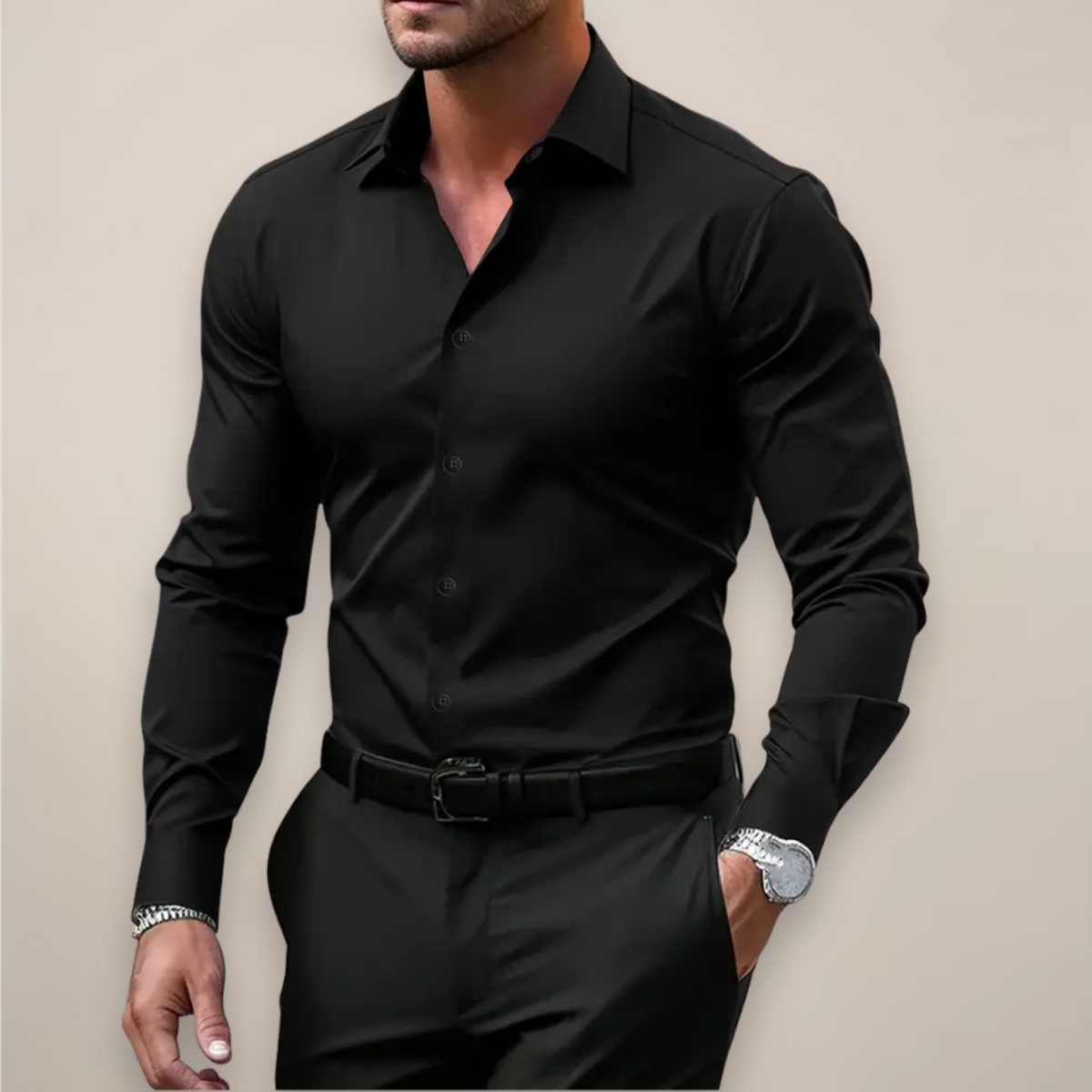 Silvano | Camisa slim elegante de primavera para hombre