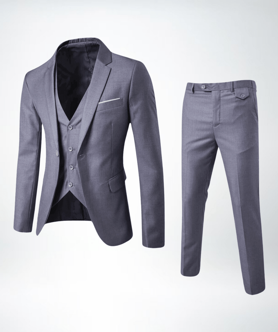 Teodoro | Traje de invierno de tres piezas formal elegante para hombre