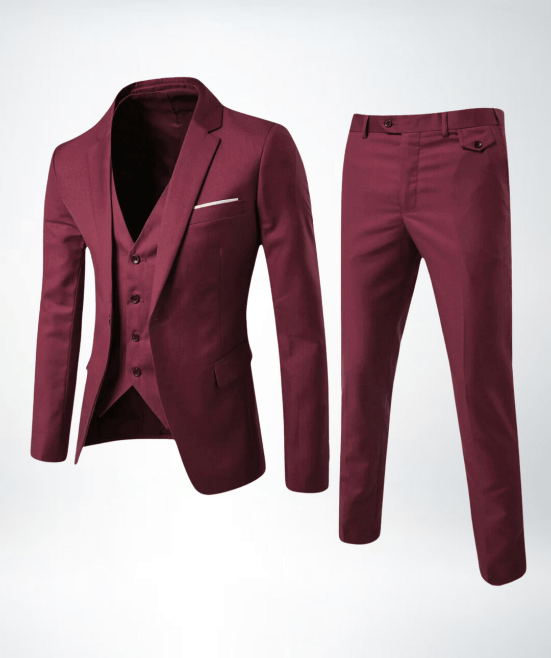 Teodoro | Traje de invierno de tres piezas formal elegante para hombre