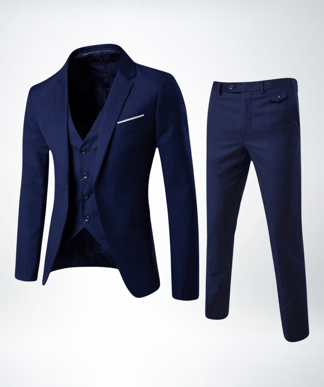 Teodoro | Traje de invierno de tres piezas formal elegante para hombre