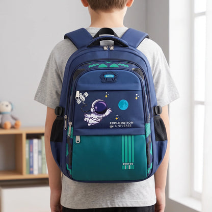 Neli | Mochila escolar con varios compartimentos y astronauta
