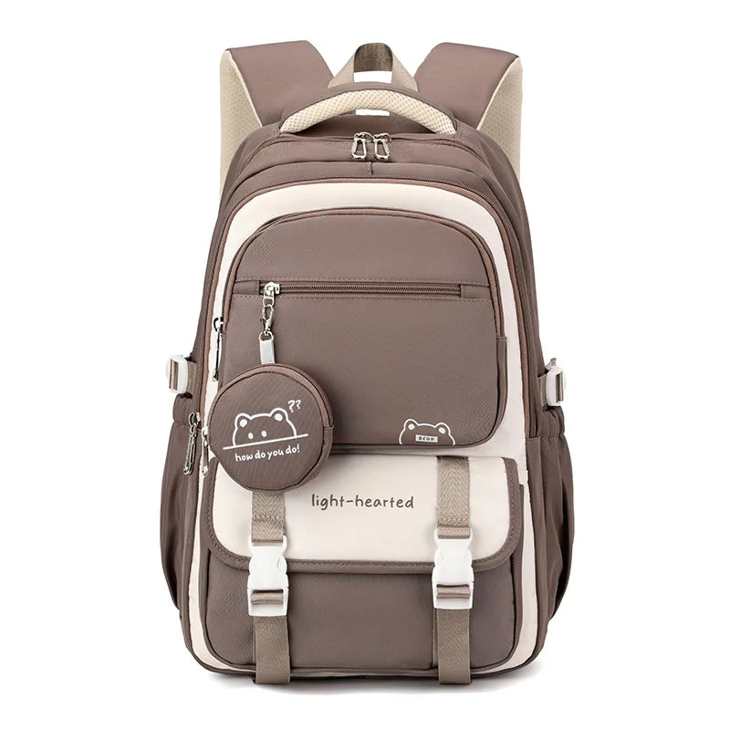 Yani | Mochila escolar con varios bolsillos y compartimento frontal
