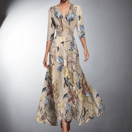 Camila | Robe maxi à imprimé floral et élégante