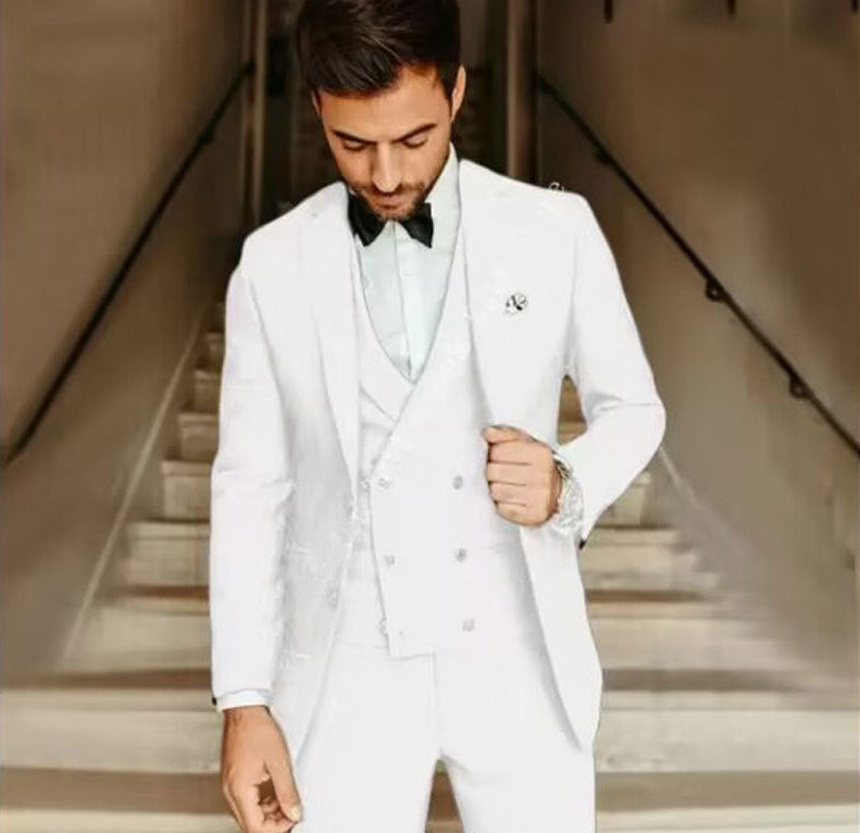 Sergio | Traje para hombre de tres piezas con chaqueta slim y pantalón