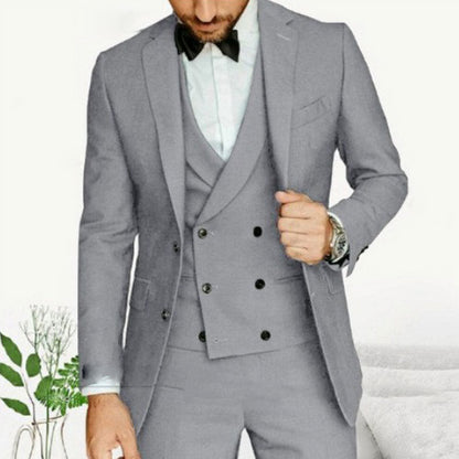 Sergio | Traje para hombre de tres piezas con chaqueta slim y pantalón