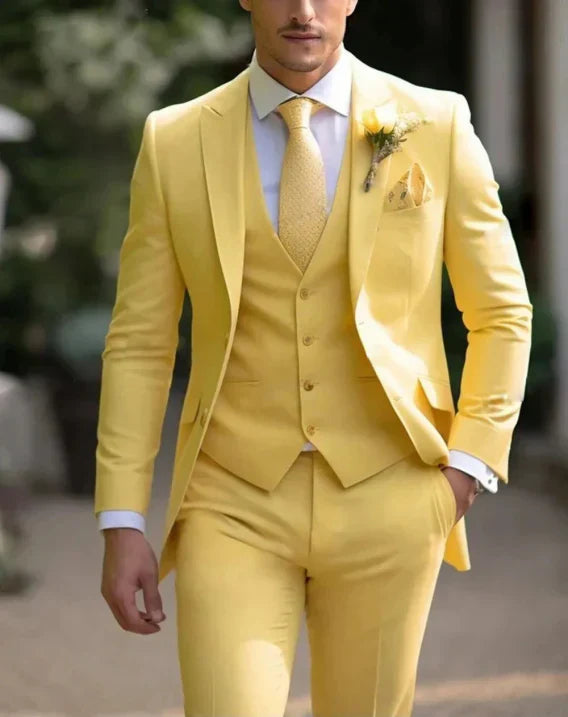 Eduardo | Dreiteiliger Herrenanzug mit klassischer Jacke und Hose