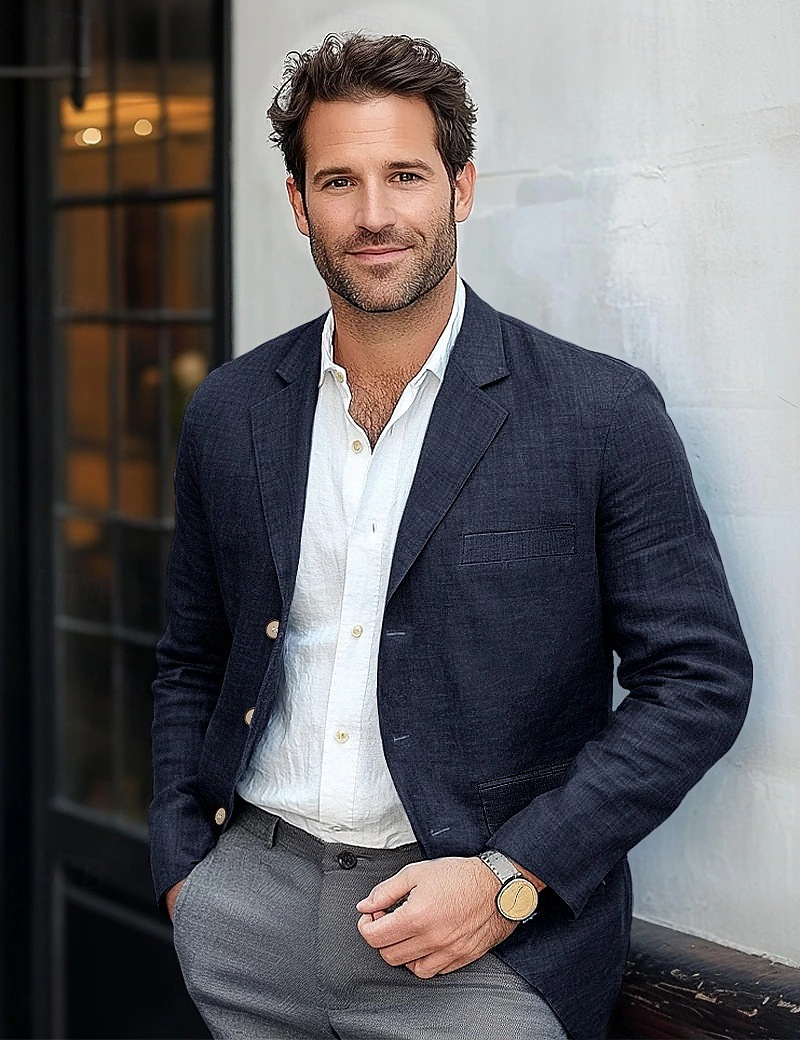 Camilo | Blazer mit Knopfverschluss und klassischen Revers