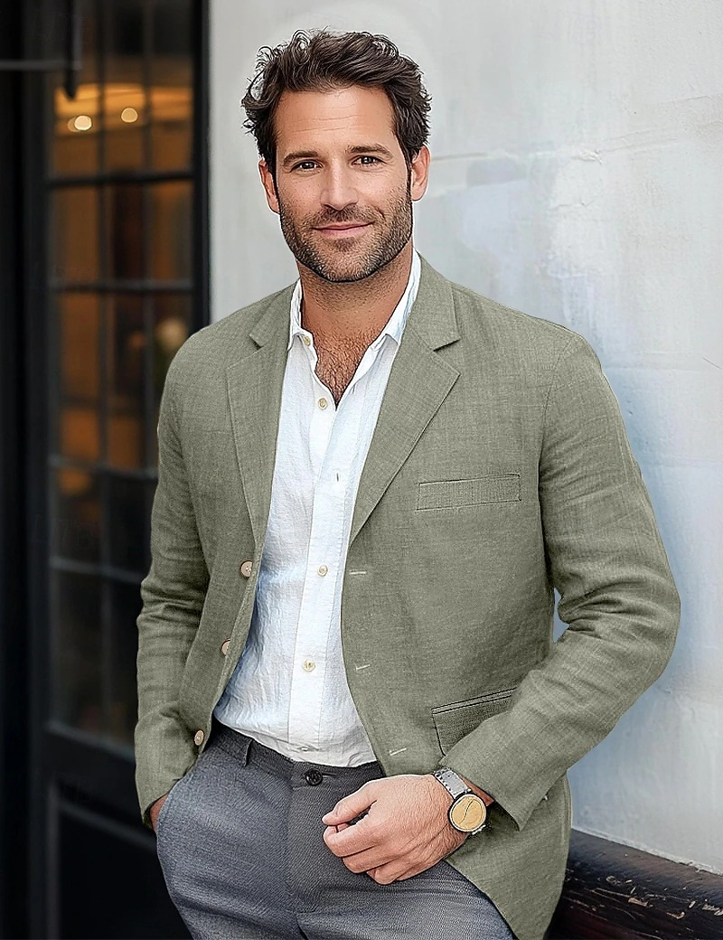 Camilo | Blazer mit Knopfverschluss und klassischen Revers