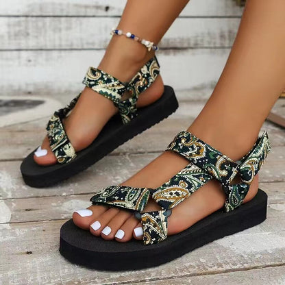 Guadalupe | Leichte Sandalen für Damen mit bunten Riemen  