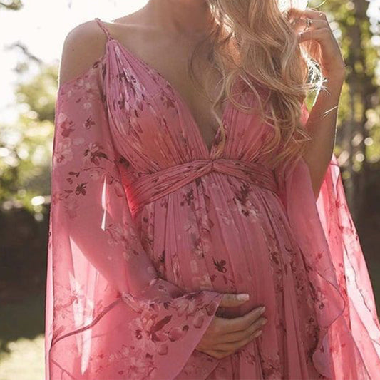 Odalys | Women's Floral Print Long Dress | Elegant