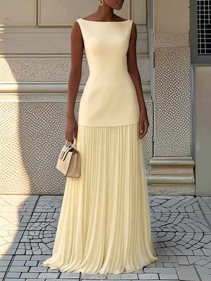 Maribella | Women's Pleated Sleeveless Dress | Elegant