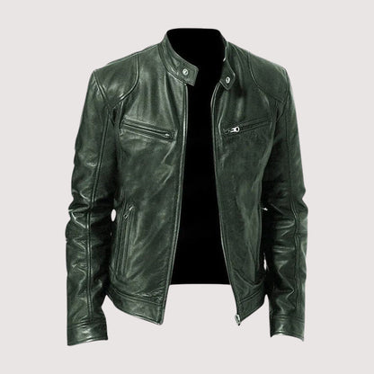 Mark | Slim-fit Zip-up Biker Jacket