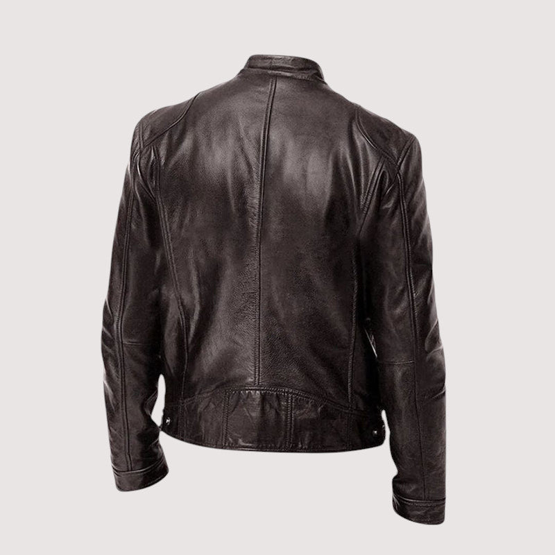 Mark | Slim-fit Zip-up Biker Jacket