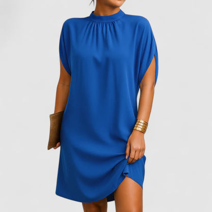 Trinidad | Elegantes Kleid mit Rundhalsausschnitt und geradem Schnitt  