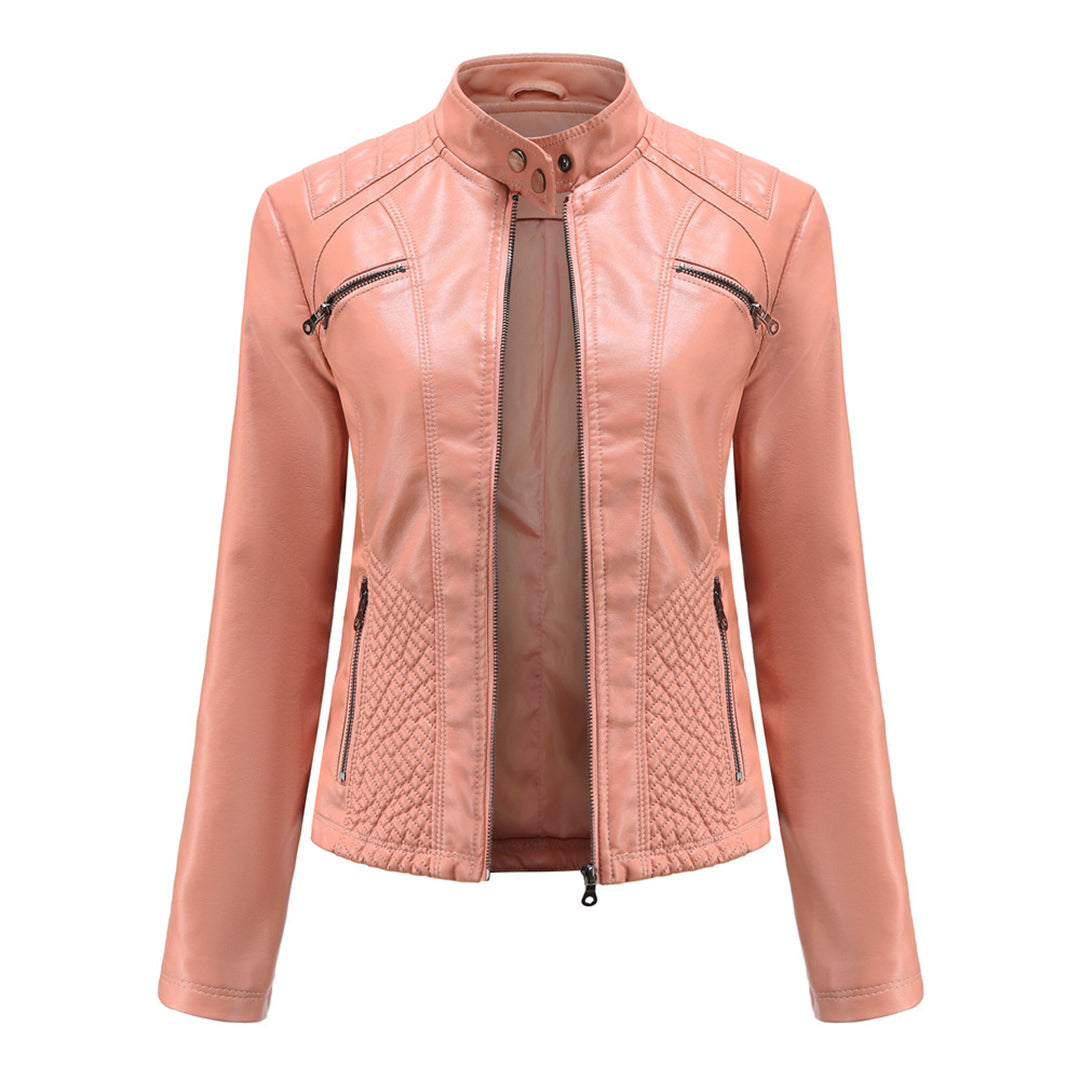 Nayeli | Chaqueta biker clásica con cremallera para mujer