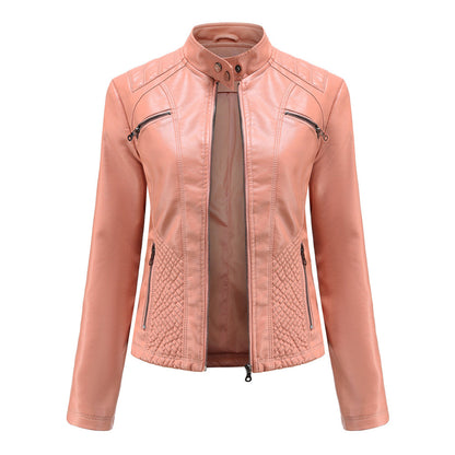 Nayeli | Chaqueta biker clásica con cremallera para mujer