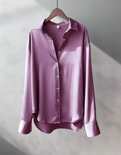 Lorenae | Damenbluse mit Knöpfen und elegantem Langarm-Design  