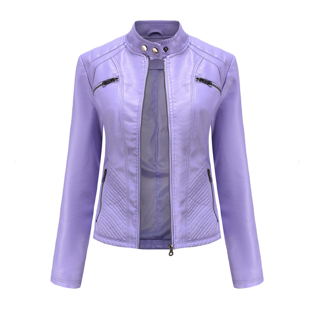 Nayeli | Chaqueta biker clásica con cremallera para mujer