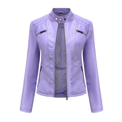 Nayeli | Chaqueta biker clásica con cremallera para mujer