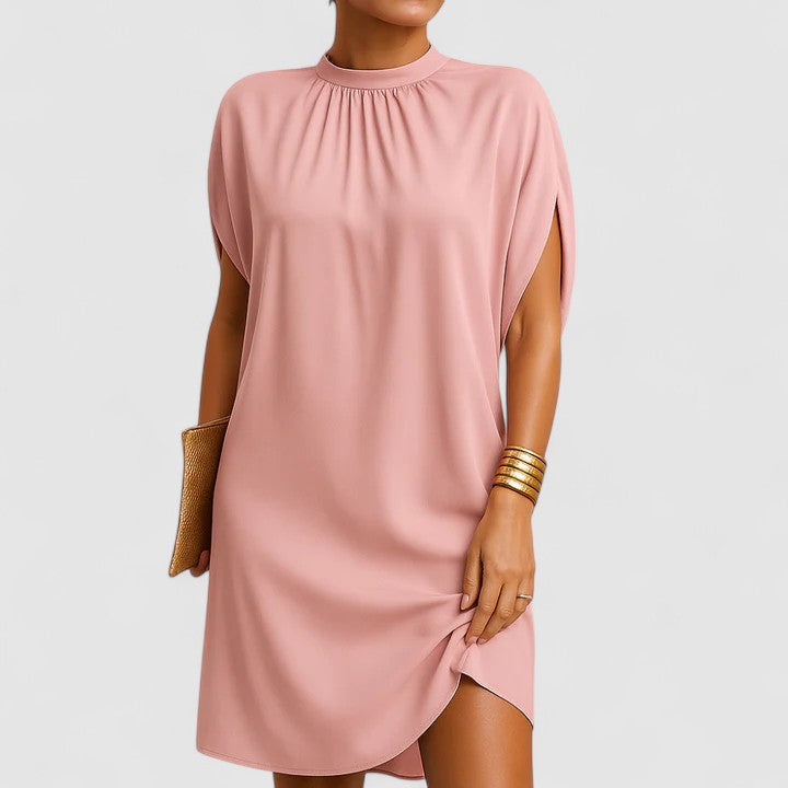 Trinidad | Elegantes Kleid mit Rundhalsausschnitt und geradem Schnitt  