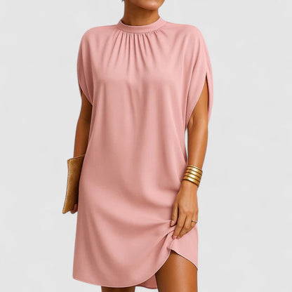 Trinidad | Elegantes Kleid mit Rundhalsausschnitt und geradem Schnitt  