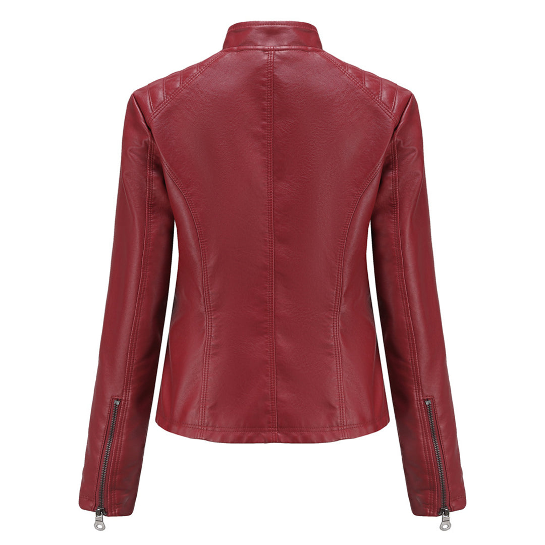 Nayeli | Chaqueta biker clásica con cremallera para mujer