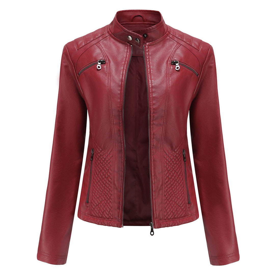 Nayeli | Chaqueta biker clásica con cremallera para mujer