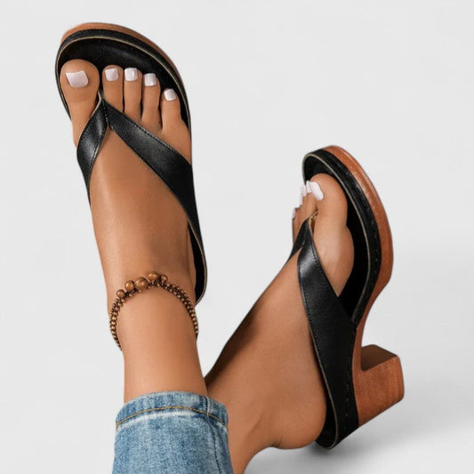 Amapola | Tacones ortopédicos con diseño abierto y cuña