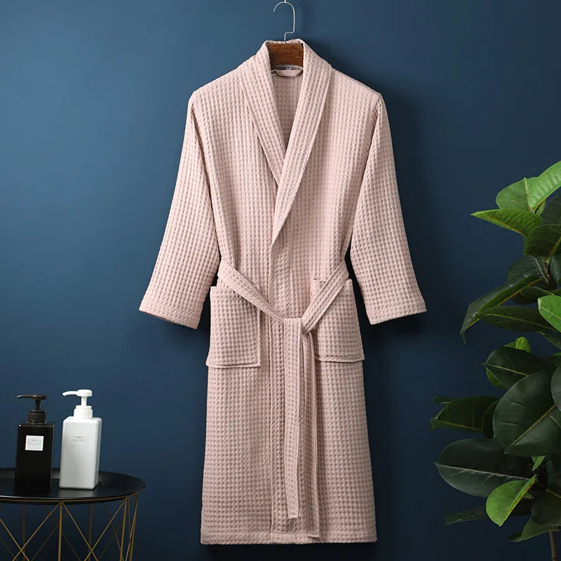 Alveris | Women's Waffle Knit Comfortable Spring Robe
